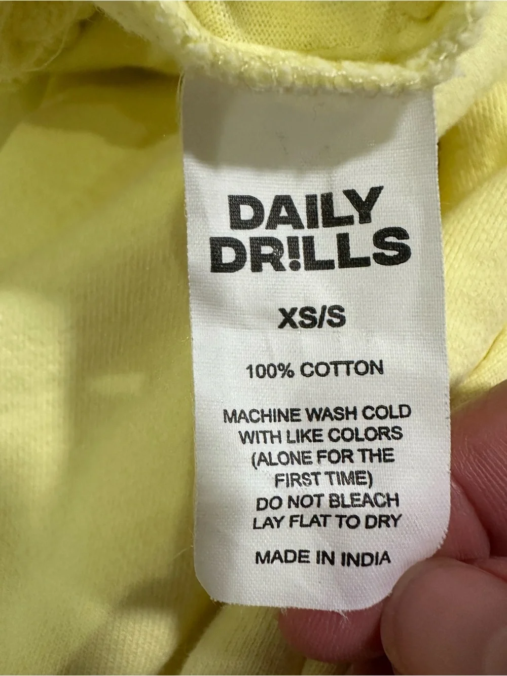 Daily Drills. Drawstring Lemonade Lounge Pants (XS/S) - Picture 3 of 11